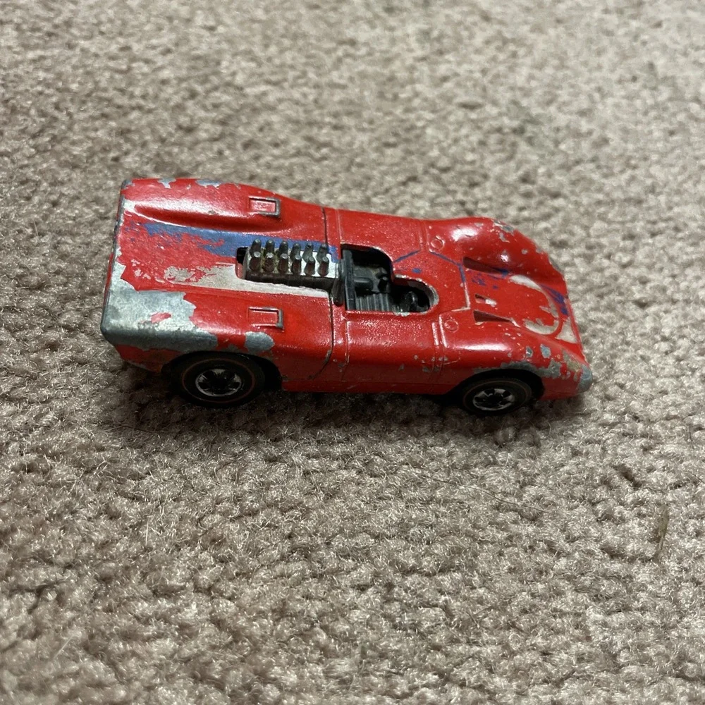 Redline Hot Wheels 1969 312p‎ FERRARI Red Enamel RARE VHTF Mattel Hong Kong